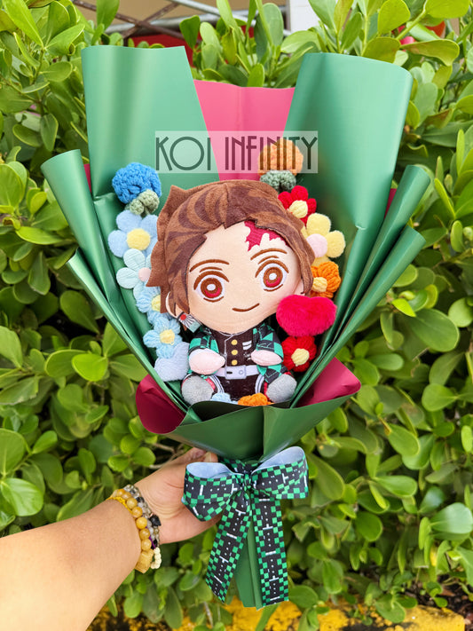 Tanjiro Demon Slayer Plush Bouquet