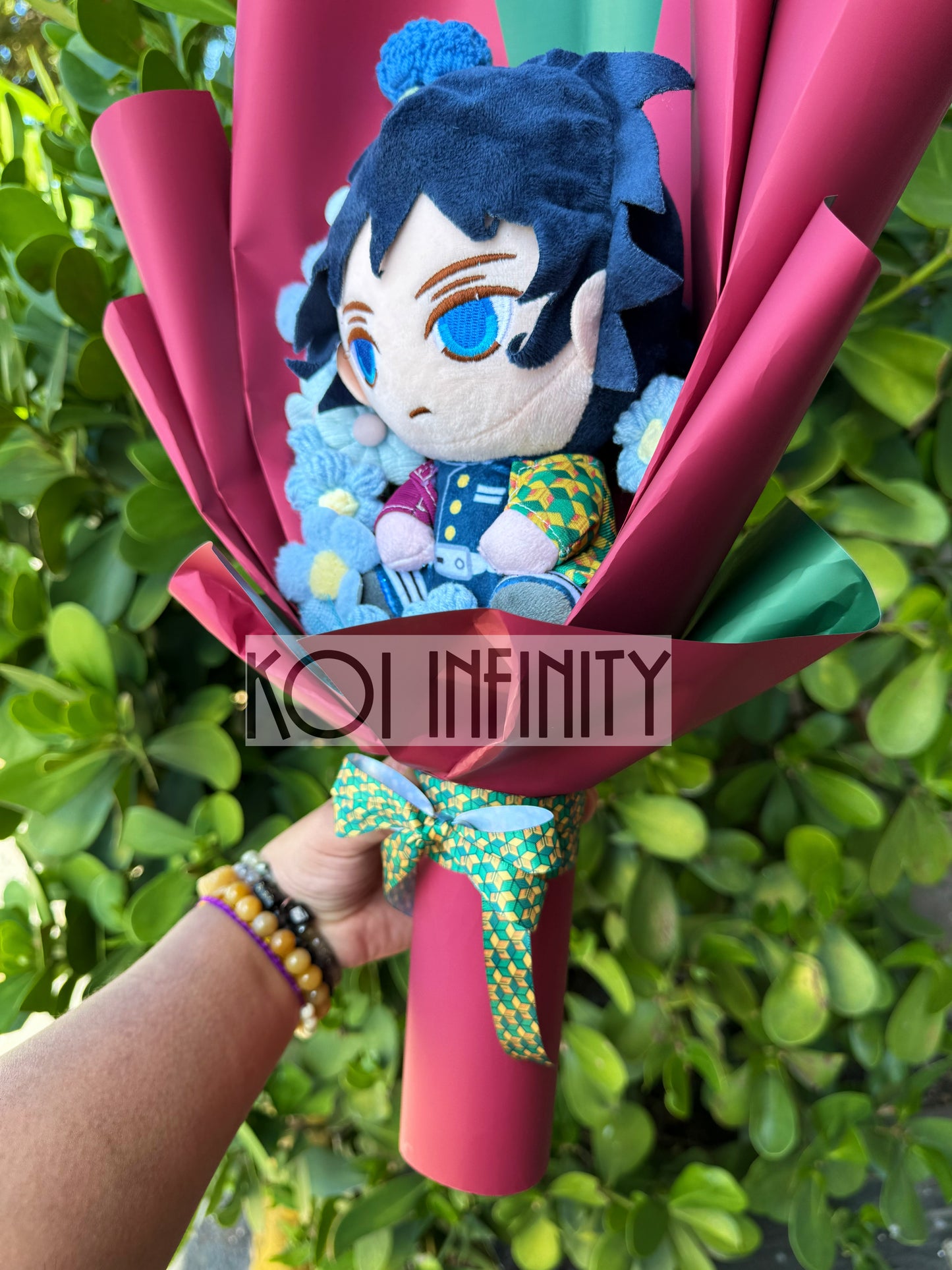 Giyu Tomioka Hashira Demon Slayer Plush Bouquet