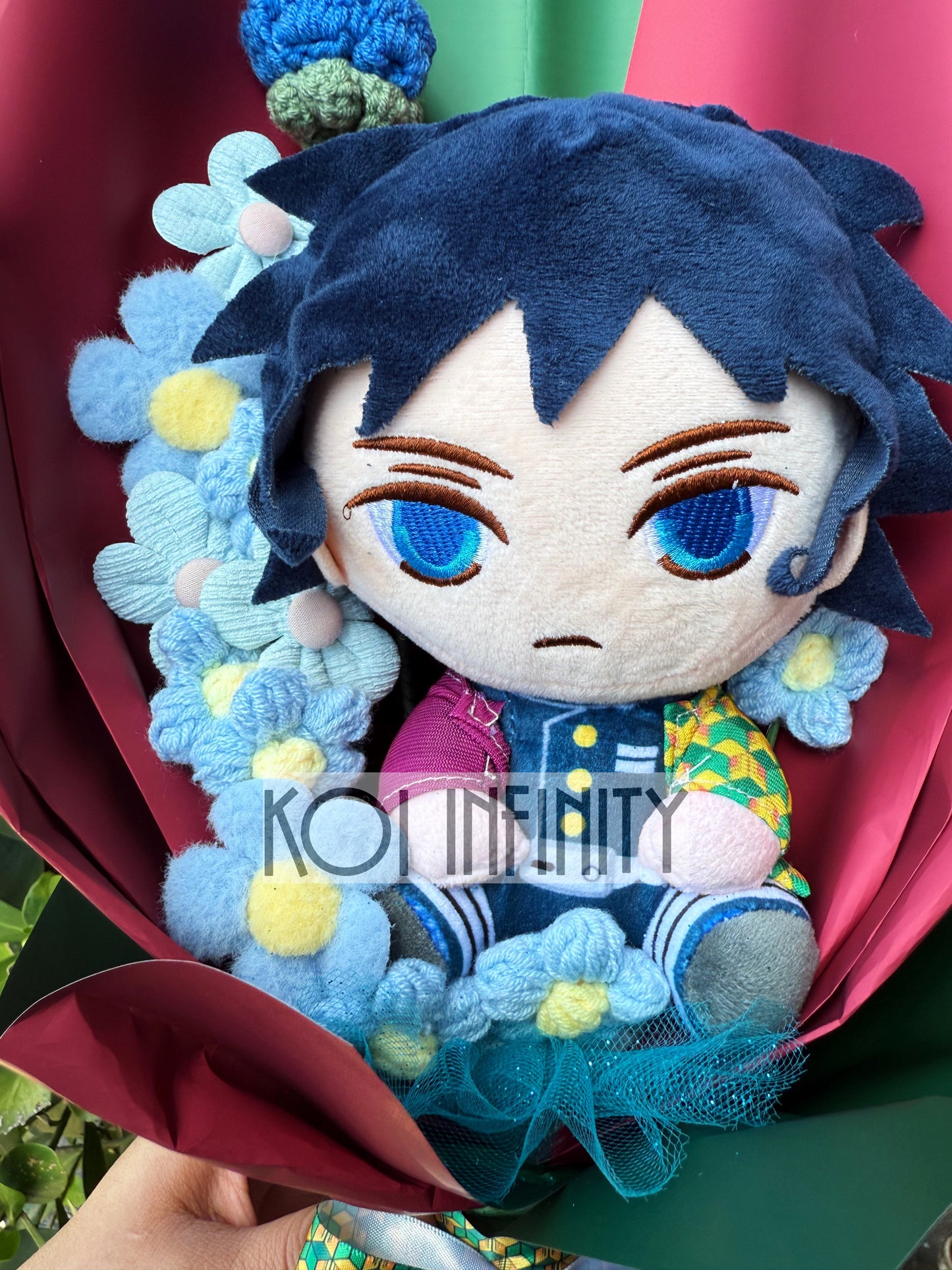 Giyu Tomioka Hashira Demon Slayer Plush Bouquet