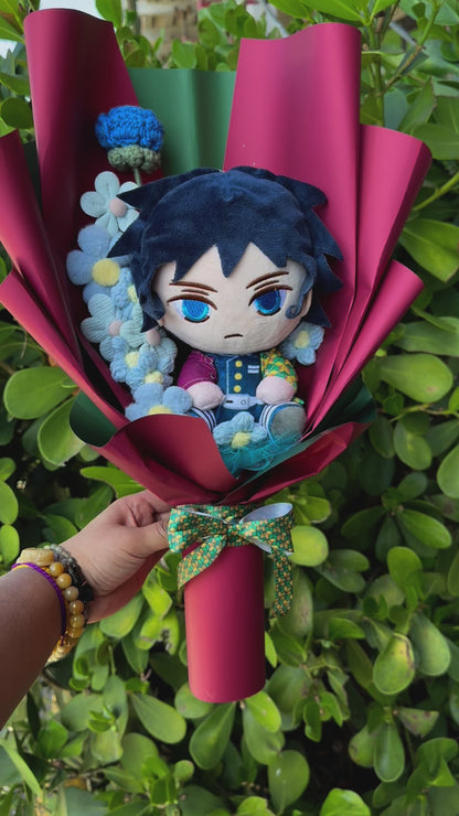 Giyu Tomioka Hashira Demon Slayer Plush Bouquet