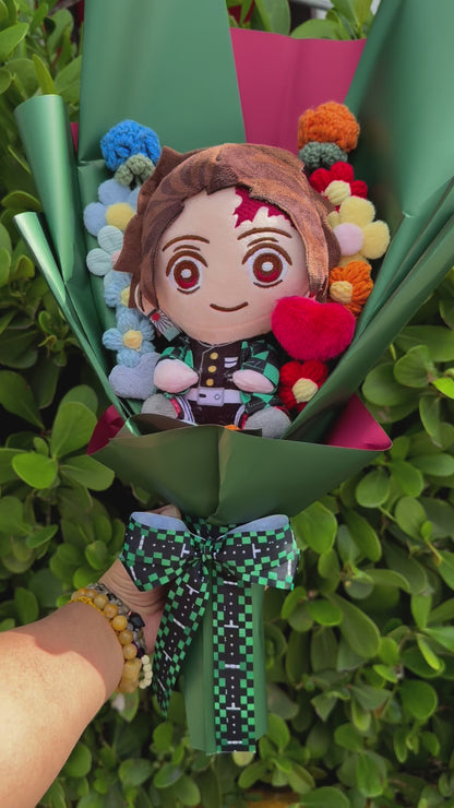 Tanjiro Demon Slayer Plush Bouquet